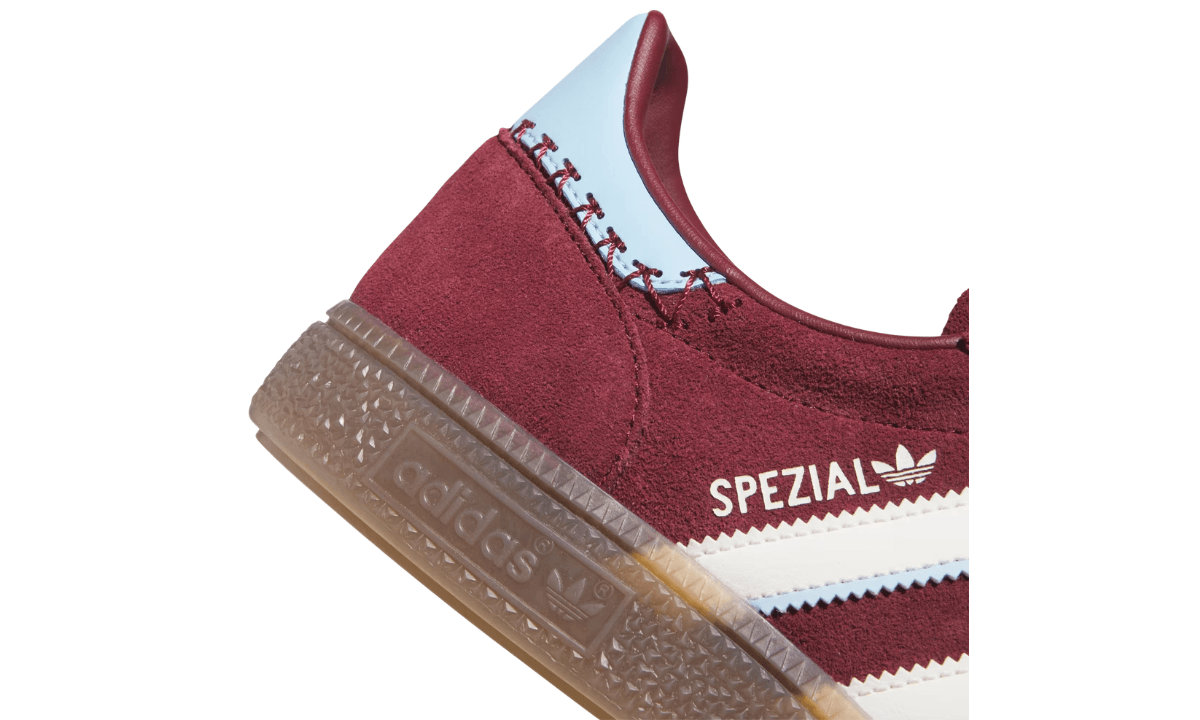 zapatillas Adidas Handball Spezial rojas Chevron Stitch Pack suela gum Doggy Sneakers
