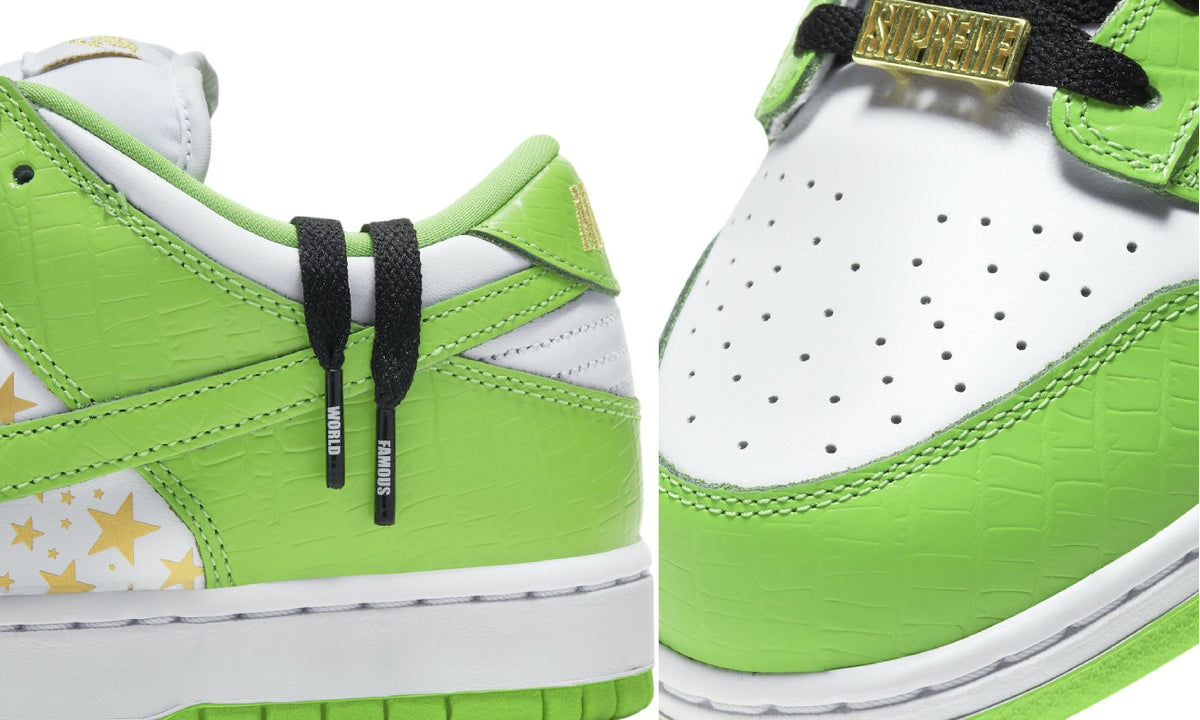 Nike SB Dunk Low Supreme Stars Mean Green (2021) - DH3228-101 - imagen 3