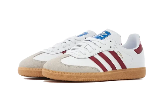 Adidas Samba OG White Collegiate Burgundy Gum