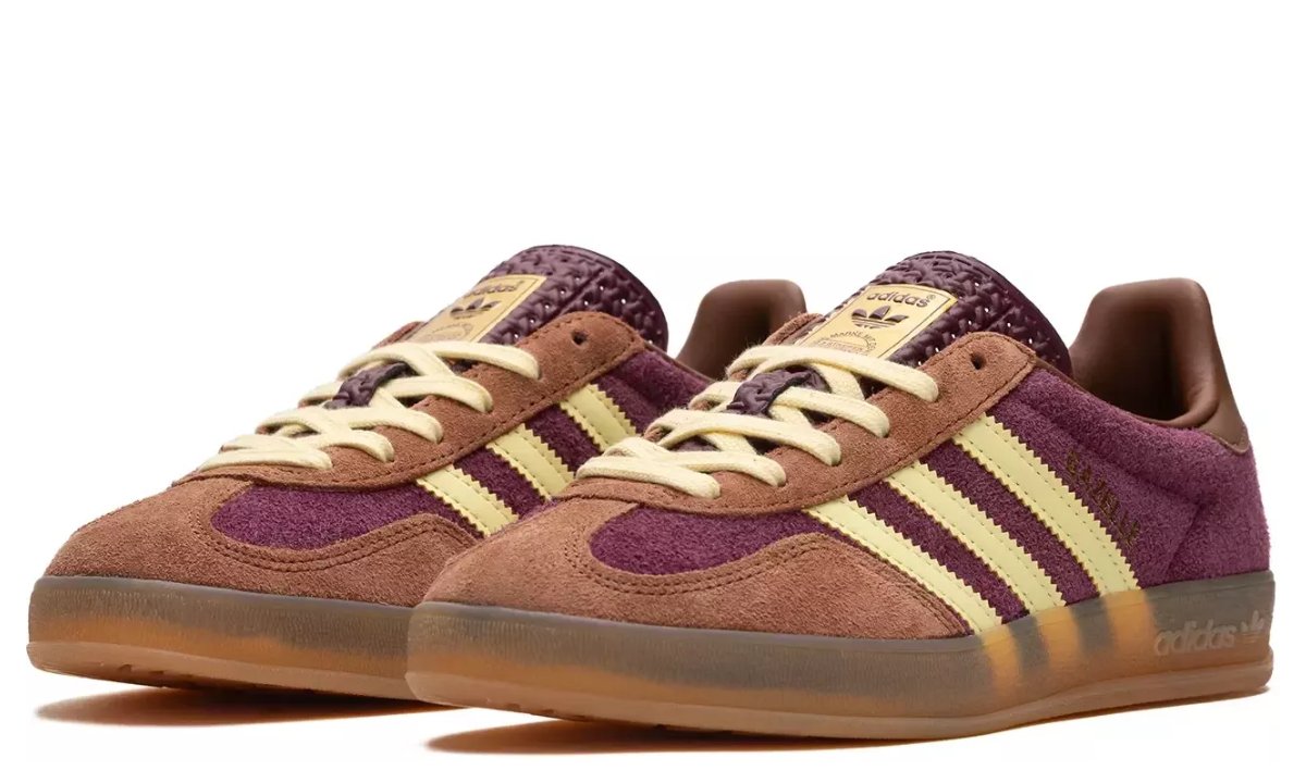 Adidas Gazelle Indoor Maroon Almost Yellow