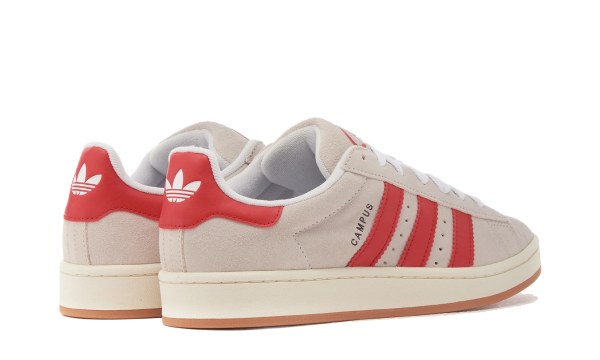 Adidas Campus 00s Crystal White Better Scarlet
