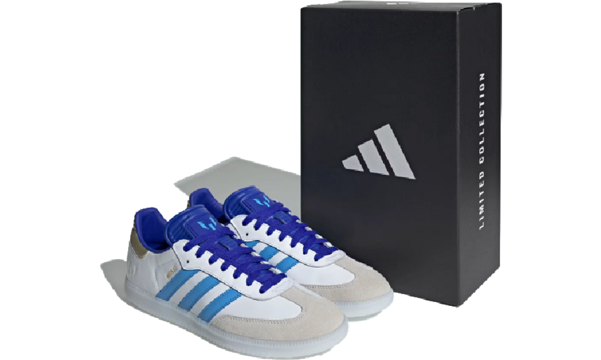 Adidas Samba Lionel Messi White Lucid Blue