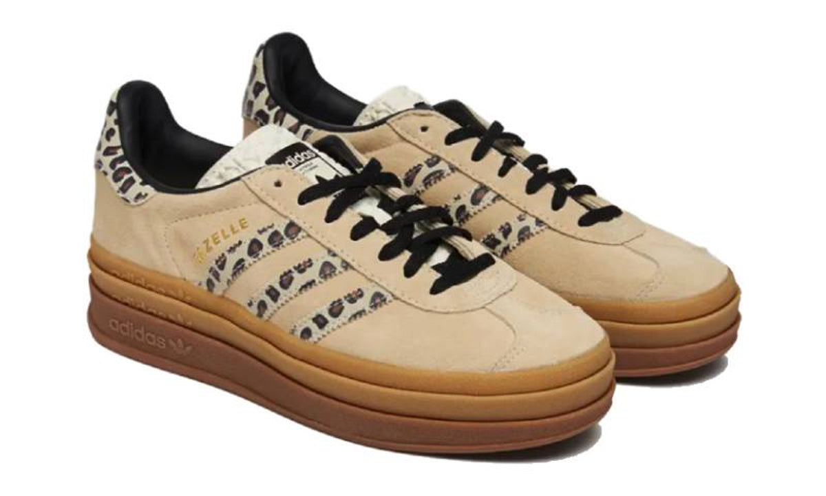 Adidas Gazelle Bold Cream Black Leopard