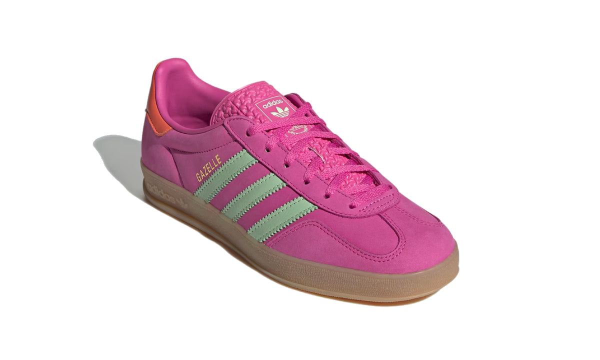 Adidas Gazelle Indoor Semi Lucid Fuchsia Semi Green Spark Coral