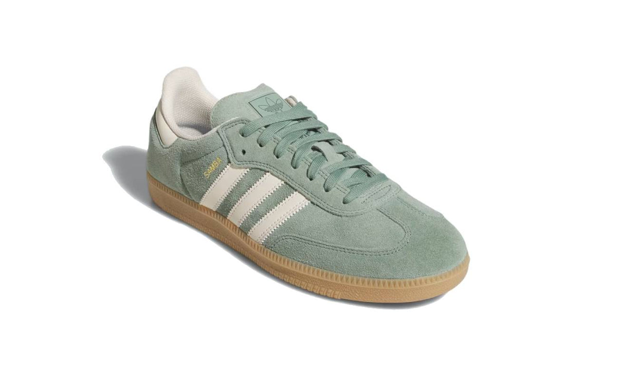 Adidas Samba Silver Green Wonder White