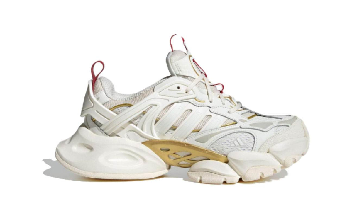 Adidas XLG Runner Deluxe Off White Gold Metallic Red