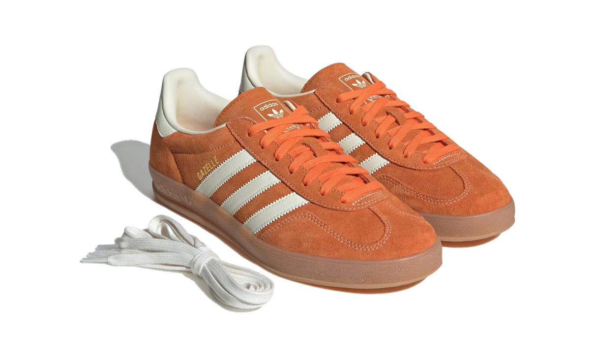 Adidas Gazelle Indoor Orange Off White Gold Metallic