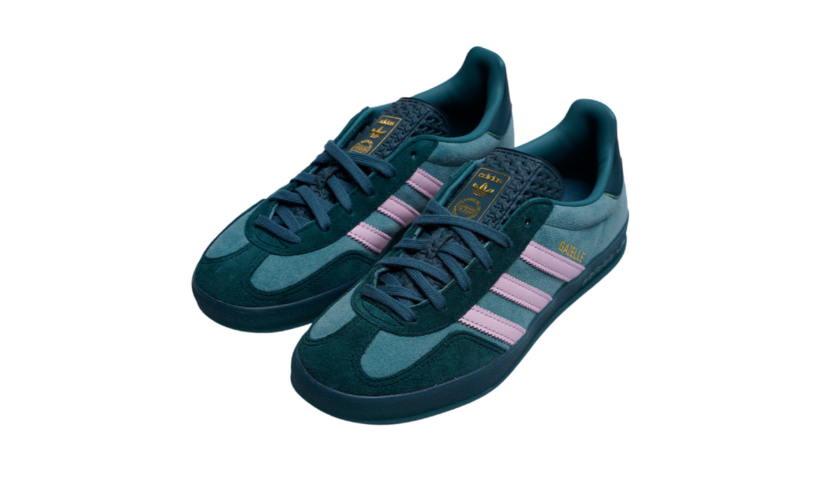 Adidas Gazelle Indoor Collegiate Green Pink Strata Gold Metallic