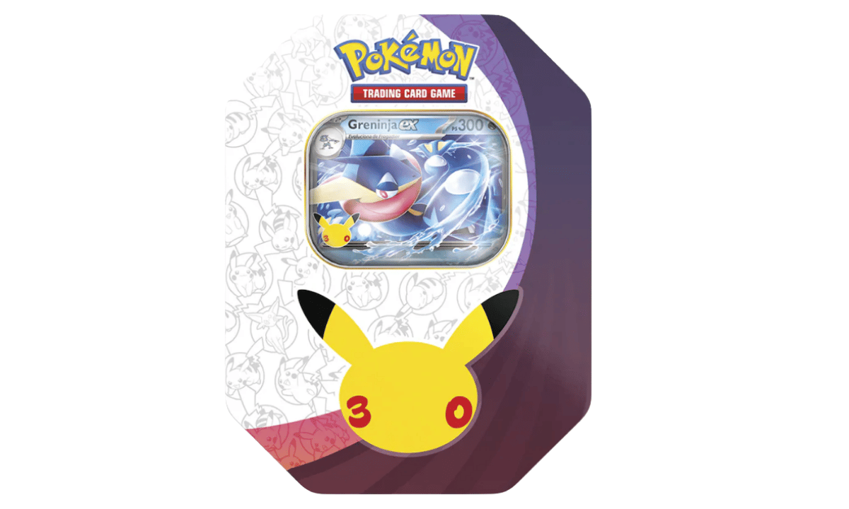Lata Celebración Greninja Pokémon 30th Anniversary