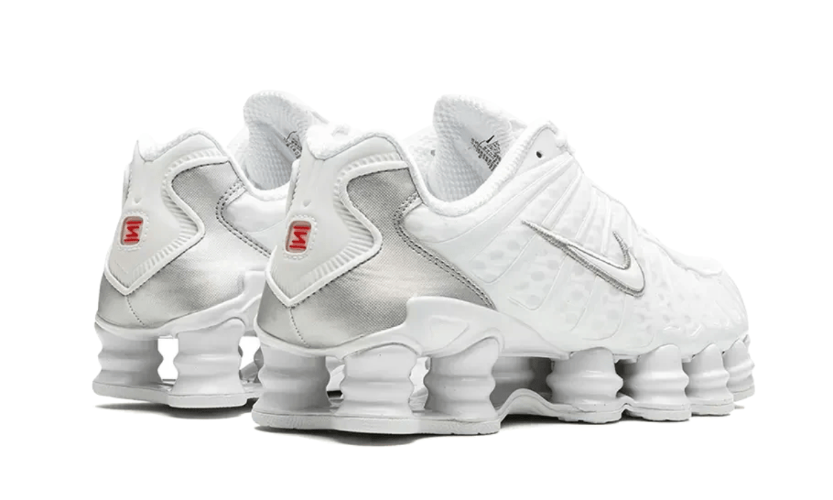 Nike Shox TL White Metallic Silver Max Orange
