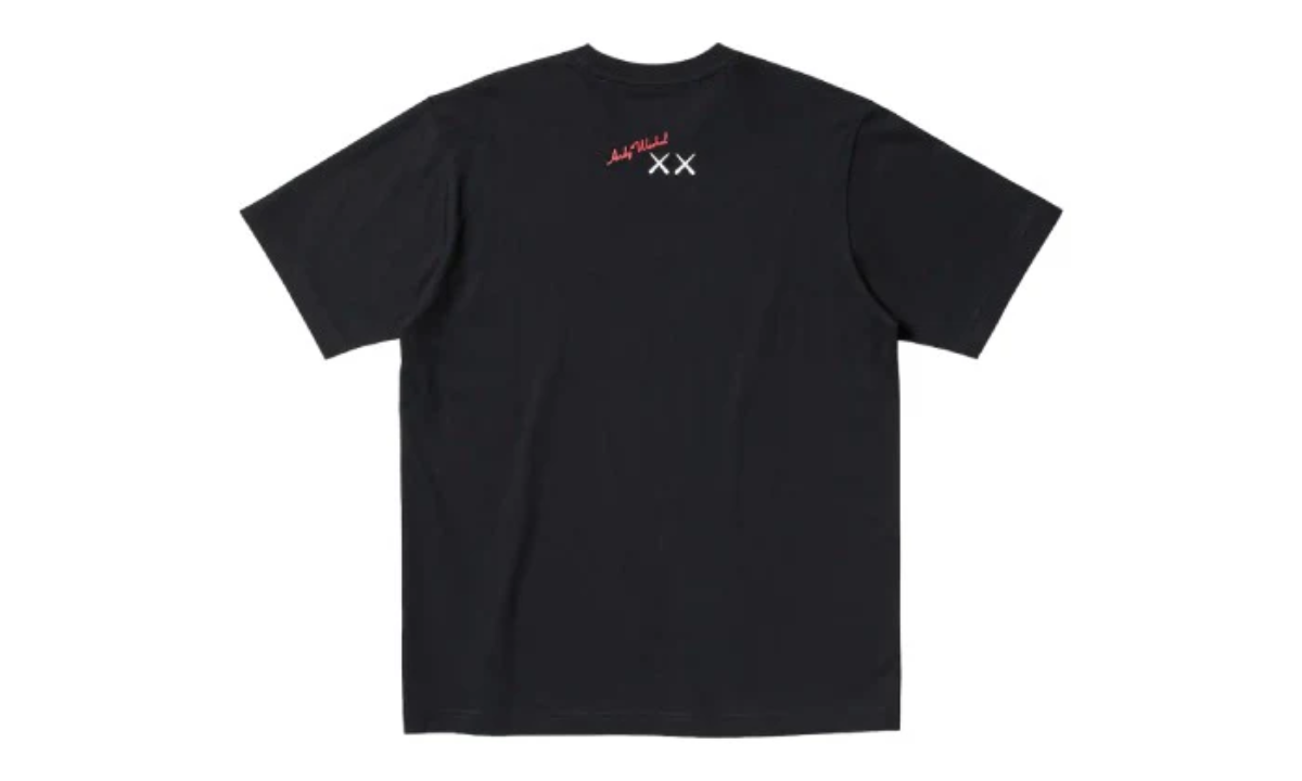 KAWS X UNIQLO WARHOL UT GRAPHIC 476351 T-SHIRT BLACK
