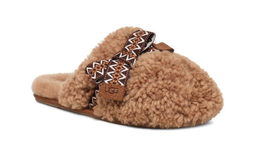 UGG Maxi Curly Sister Slide Chestnut 1158266-CHE — Vista 2
