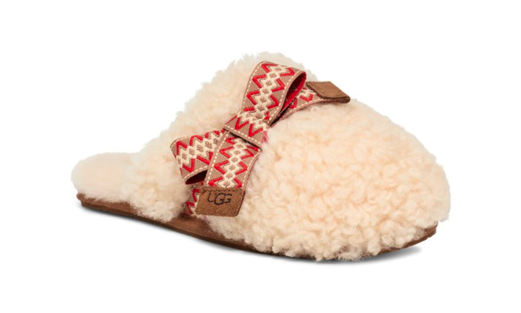 UGG Maxi Curly Sister Slide Natural 1158266-NAT — Vista 2