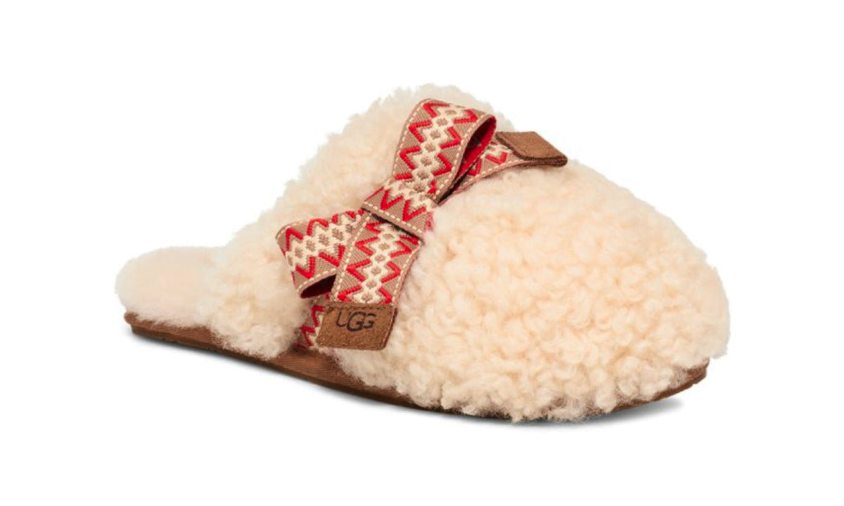 UGG Maxi Curly Sister Slide Natural 1158266-NAT — Vista 2