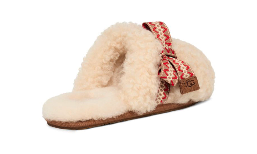 UGG Maxi Curly Sister Slide Natural 1158266-NAT — Vista 3
