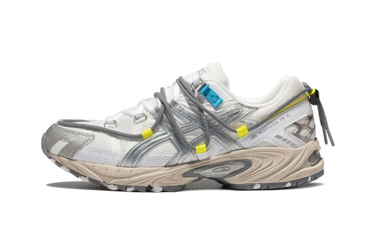ASICS Kahana TR V2 White Grey Yellow 1203A259-100 — Vista 1