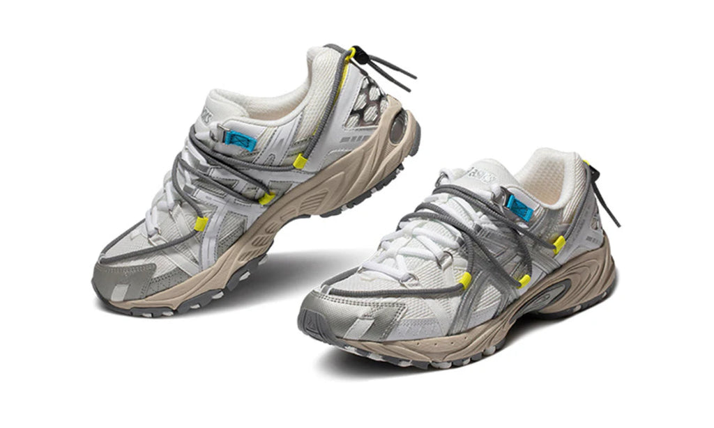 ASICS Kahana TR V2 White Grey Yellow 1203A259-100 — Vista 3