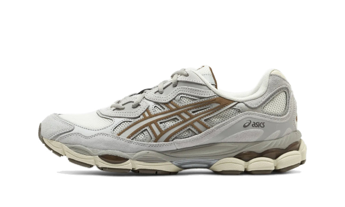 ASICS Gel-NYC Cream Cement Grey Brown 1203A383-114 — Vista 1