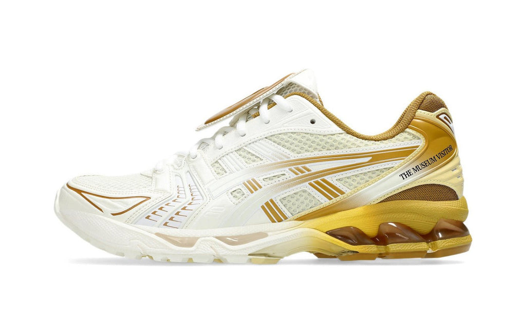 ASICS Gel-Kayano 14 The Museum Visitor Cream Gold 1203A528-100 — Vista 1
