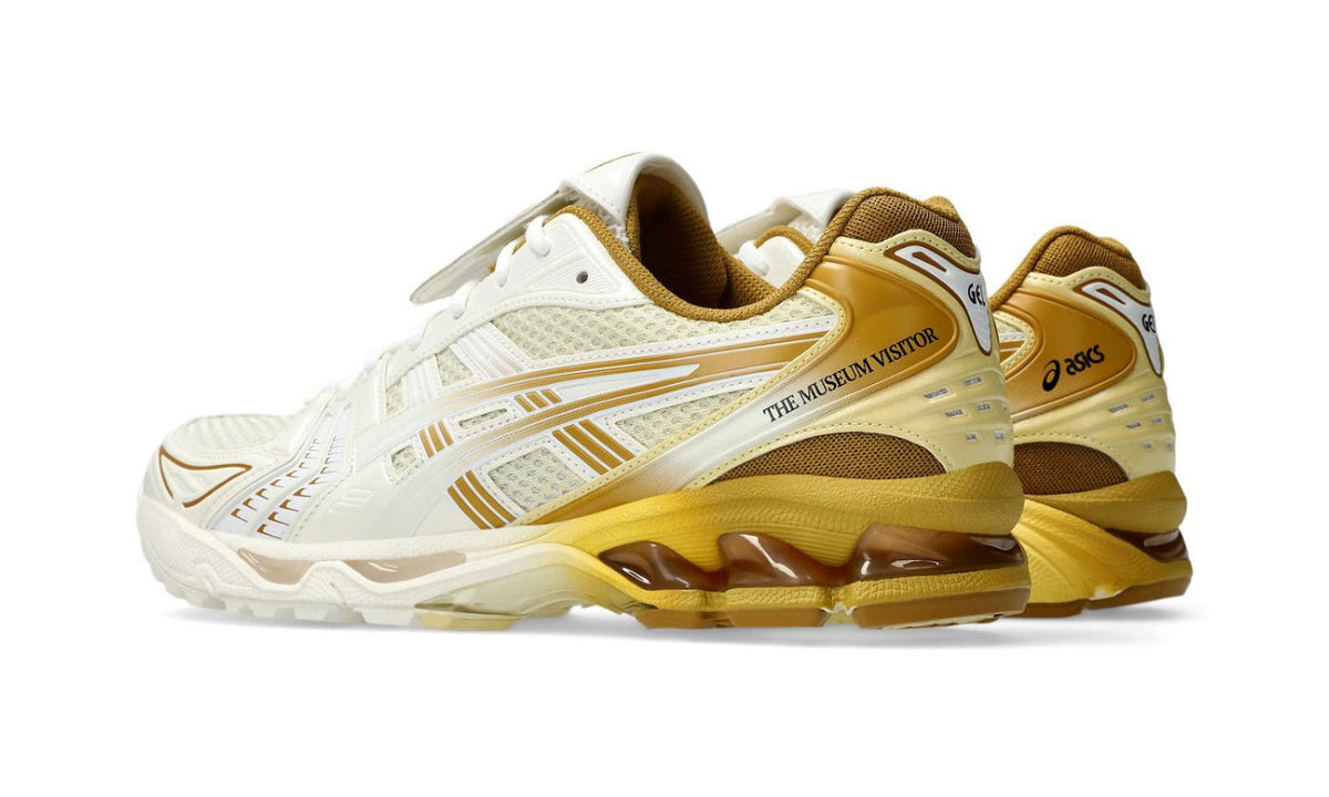 ASICS Gel-Kayano 14 The Museum Visitor Cream Gold 1203A528-100 — Vista 3