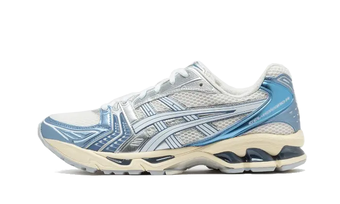 ASICS Gel-Kayano 14 Cream Metallic Blue 1203A537-102 — Vista 1