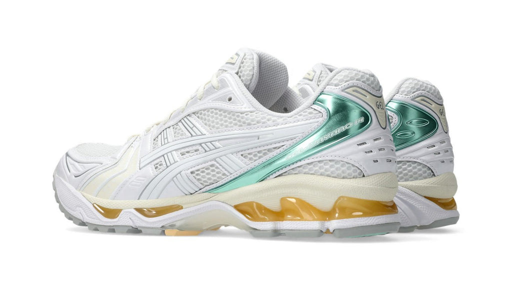 ASICS Gel-Kayano 14 White Mint Gold 1203A537-107 — Vista 3