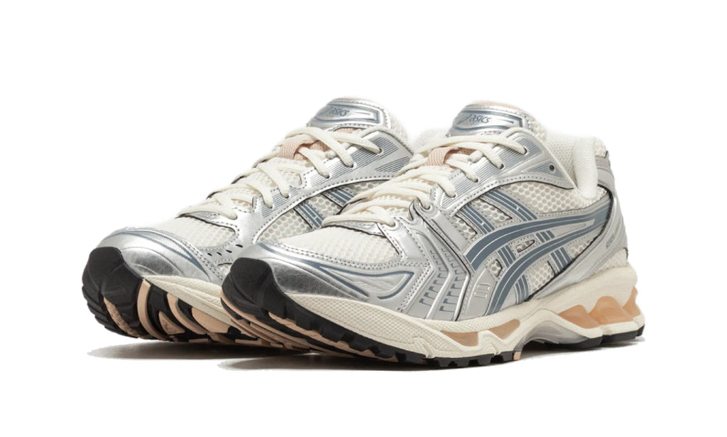 ASICS Gel-Kayano 14 Birch Pure Silver Teal Gold 1203A537-109 — Vista 2