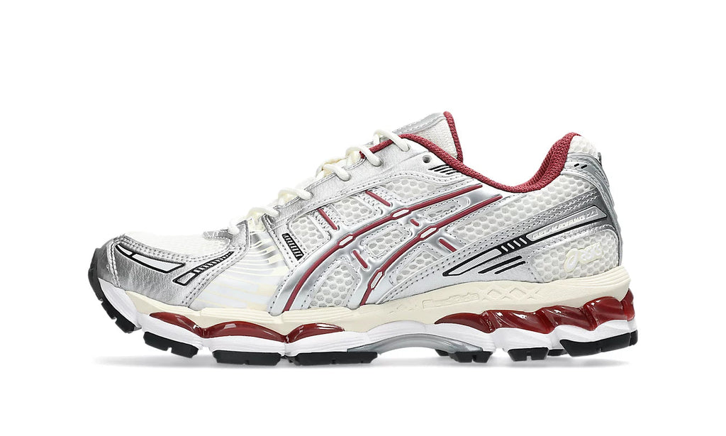 ASICS Gel-Kayano 12.1 Silver Burgundy 1203A759-102 — Vista 1