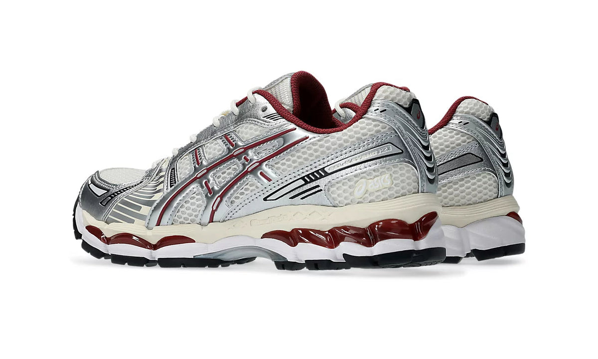ASICS Gel-Kayano 12.1 Silver Burgundy 1203A759-102 — Vista 3