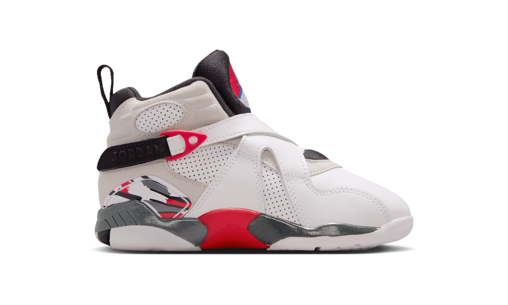 Air Jordan 8 Retro White True Red (2025) (PS) 305369-100 — Vista 2