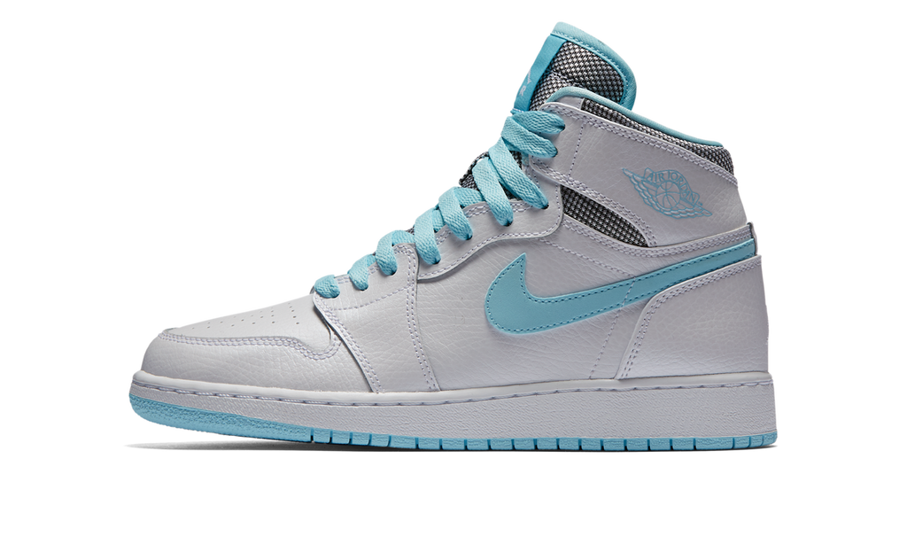 Air Jordan 1 Retro High White Still Blue (GS) 332148-106 — Vista 1