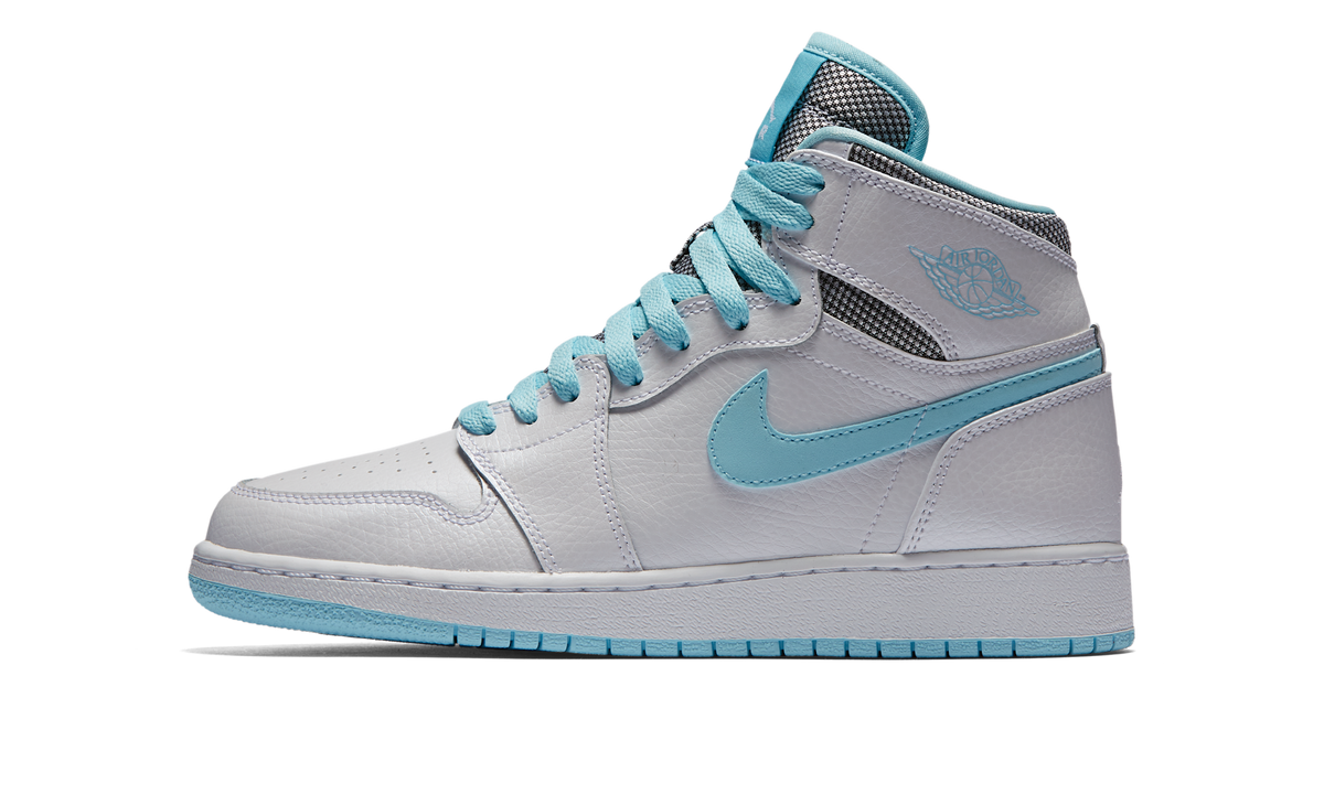 Air Jordan 1 Retro High White Still Blue (GS) 332148-106 — Vista 1