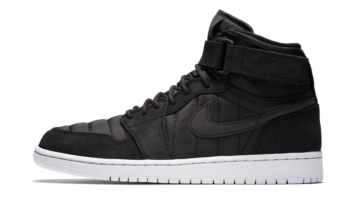Air Jordan 1 Retro High Strap Black Anthracite 342132-004 — Vista 1
