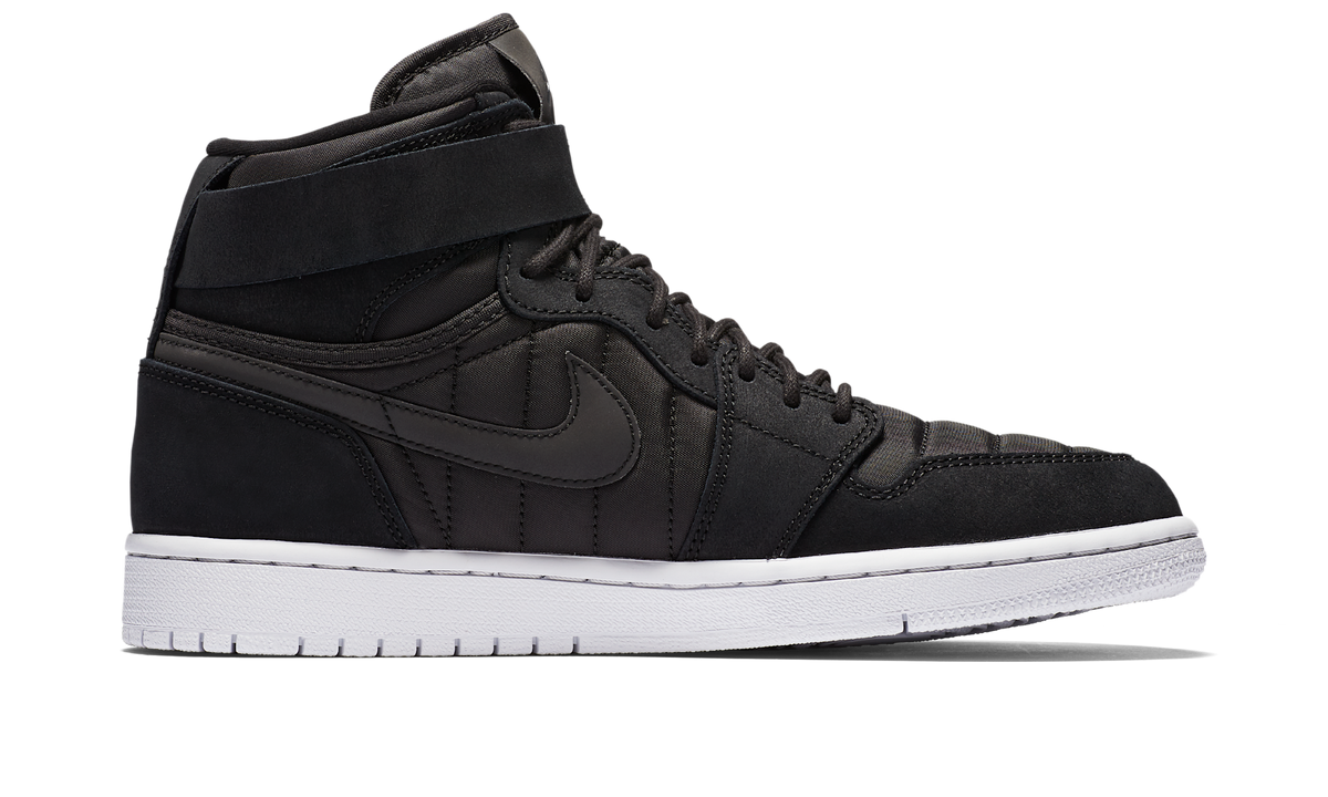Air Jordan 1 Retro High Strap Black Anthracite 342132-004 — Vista 2