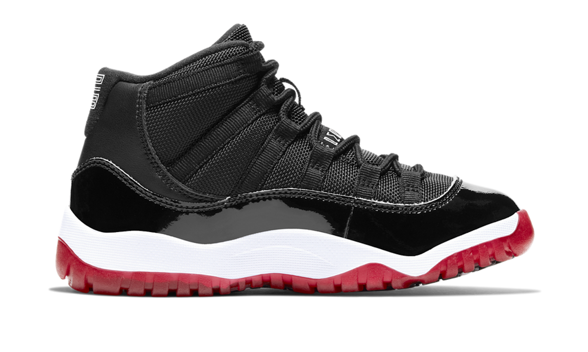 Air Jordan 11 Retro Playoffs Bred (2019) (PS) 378039-061 — Vista 2