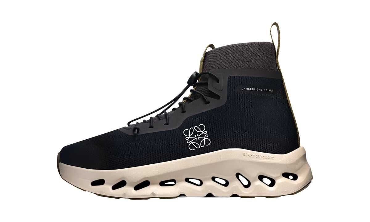 On Running Cloudtilt Hi LOEWE Black Oatmeal Olive — vista 1