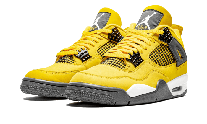 Air Jordan 4 Retro Tour Yellow (Lightning) 408452-700 — Vista 2