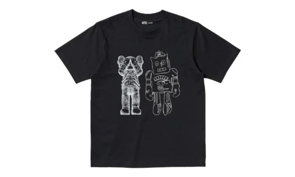 KAWS X UNIQLO WARHOL UT GRAPHIC 476351 T-SHIRT BLACK
