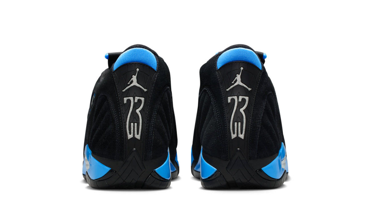 Air Jordan 14 Retro Black University Blue (2026) 487471-007 — Vista 3