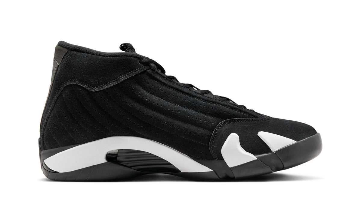 Air Jordan 14 Retro Black White 487471-016 — Vista 3