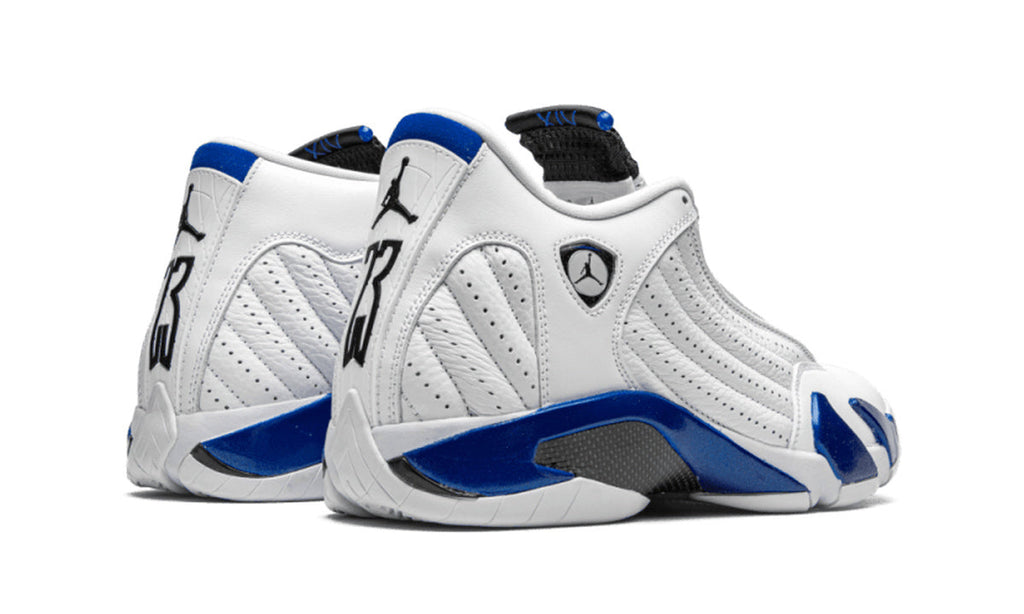 Air Jordan 14 Retro White Hyper Royal 487471-104 — Vista 3