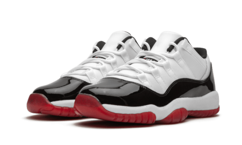 Air Jordan 11 Low White Bred (GS) 528896-160 — Vista 2