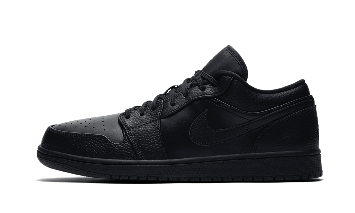 Air Jordan 1 Low Triple Black 553558-091 — Vista 1