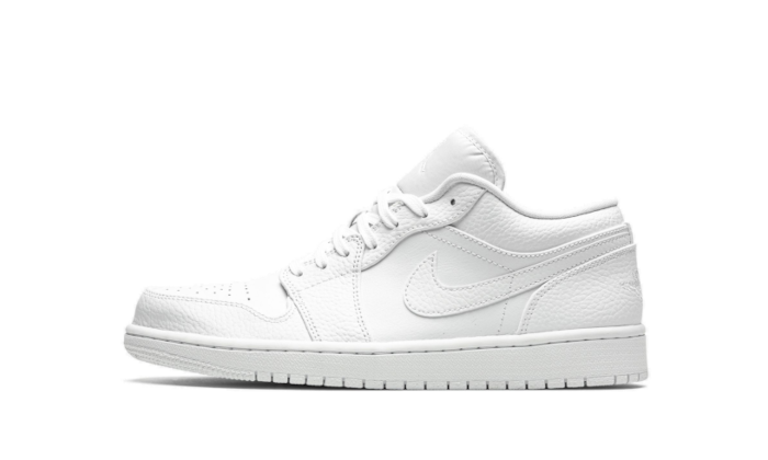 Air Jordan 1 Low Triple White Fog Grey 553558-126 — Vista 1