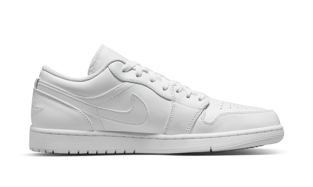 Air Jordan 1 Low Triple White 553558-136 — Vista 2