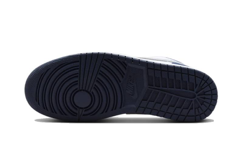 Air Jordan 1 Low Wolf Grey Midnight Navy 553558-141 — Vista 3