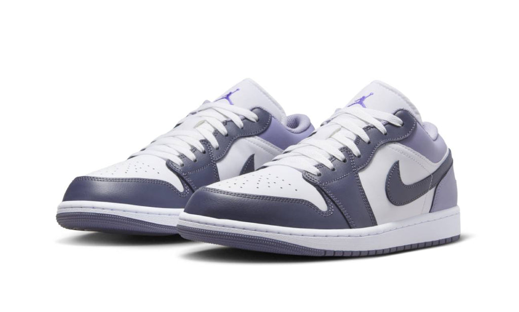 Air Jordan 1 Low White Purple 553558-145 — Vista 2