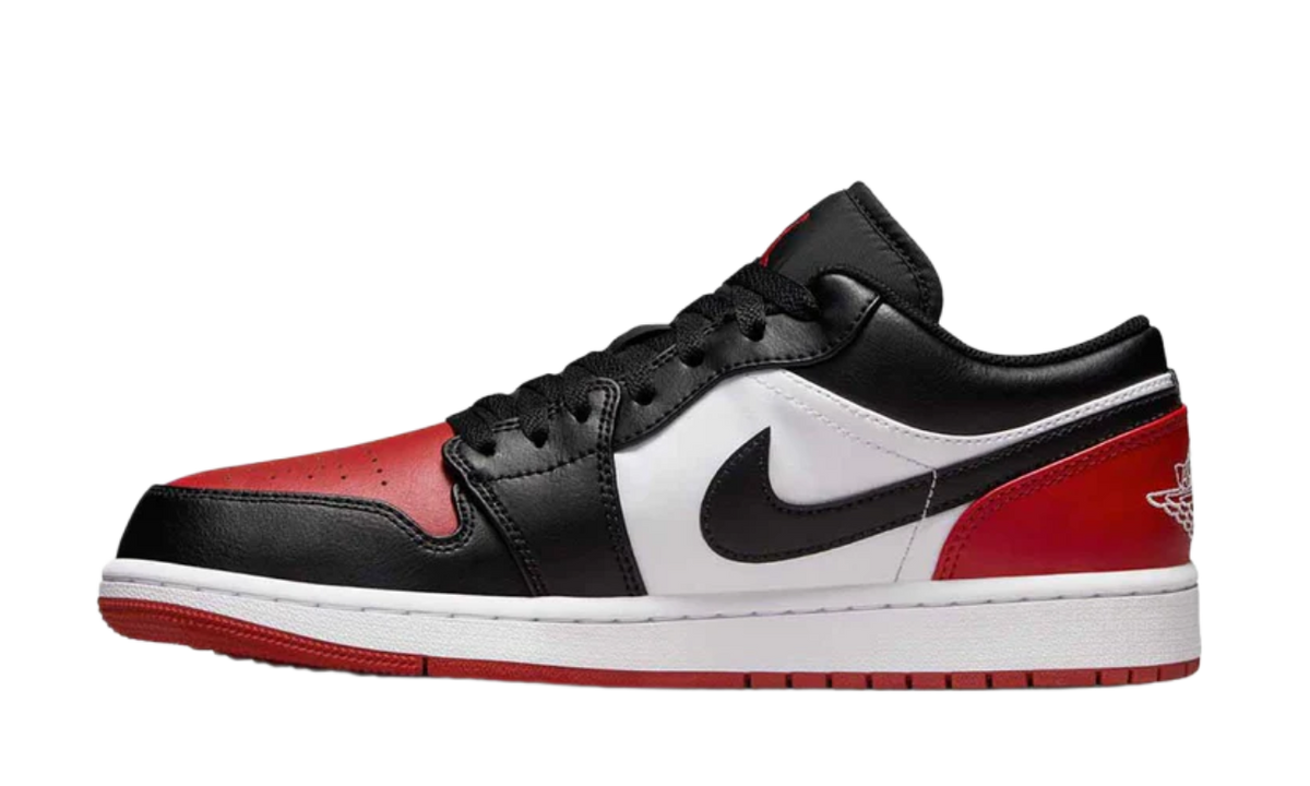 Air Jordan 1 Low Bred Toe 2.0 553558-161 — Vista 1