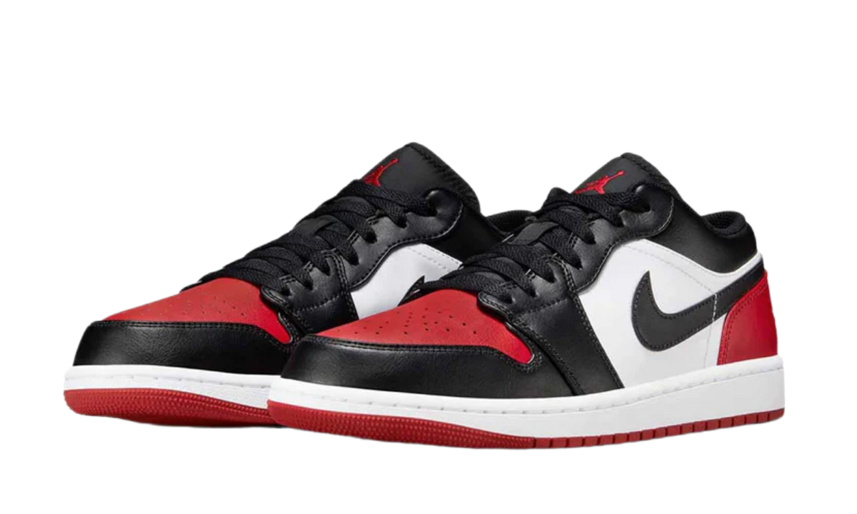 Air Jordan 1 Low Bred Toe 2.0 553558-161 — Vista 2