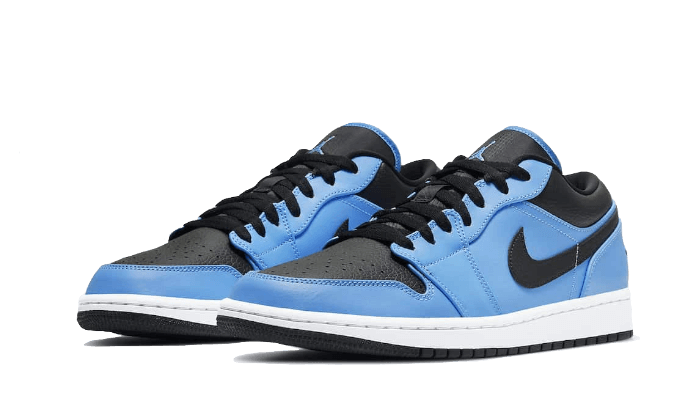 Air Jordan 1 Low University Blue Black 553558-403 — Vista 2